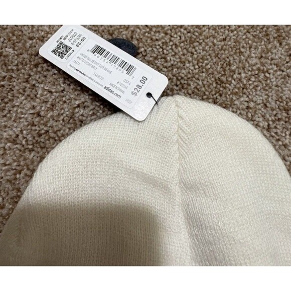 Unisex Tall Resort Cuff Beanie, White Color - One Size - Picture 3 of 3